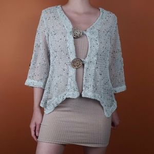 Fishnet Boho Throw over Beach top